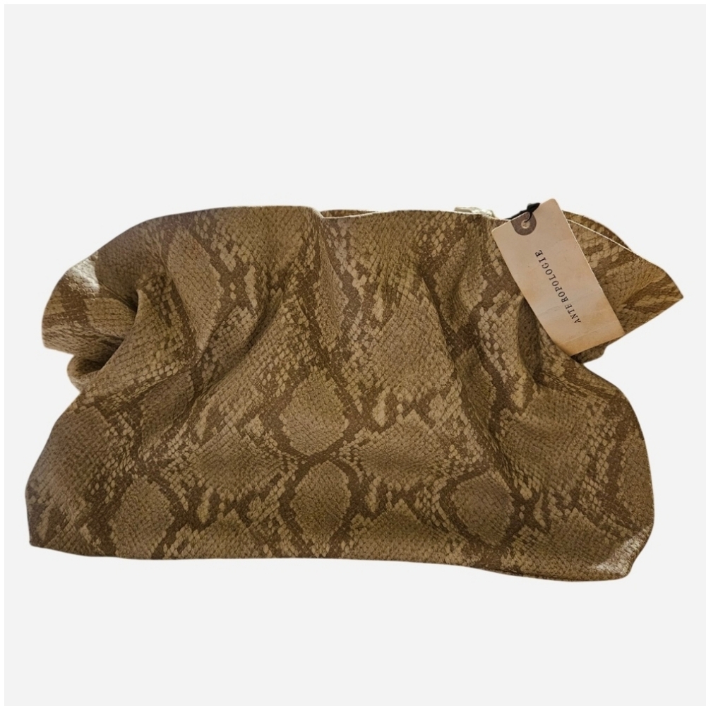 Anthropologie Jory Snakeskin Clutch Crossbody Bag - NWT - Picture 3 of 8
